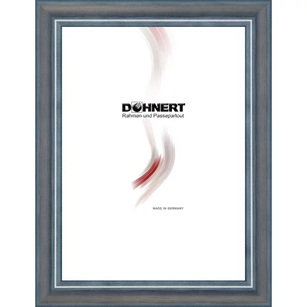 Cadre en bois East Acton 40x80 cm | bleu | verre standard (2 mm)