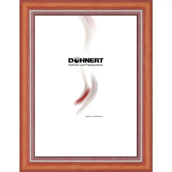Cadre en bois East Acton 40x80 cm | orange foncé | verre standard (2 mm)