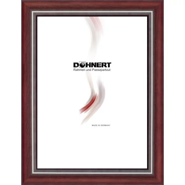 Holz Bilderrahmen Zuschnitt East Acton Rot | Normalglas (2 mm)