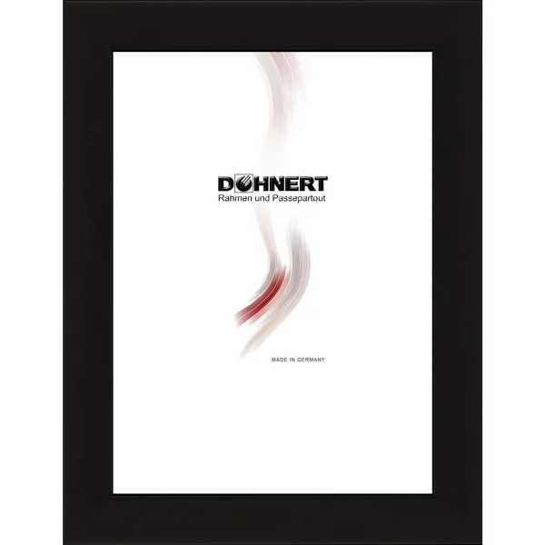 Holz Bilderrahmen Eastcote 10x10 cm | Schwarz | Normalglas (2 mm)