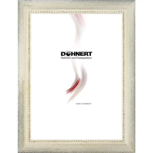 Holz Bilderrahmen Maldon 10x10 cm | Silber-Grau | Normalglas (2 mm)