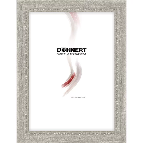 Holz Bilderrahmen Romford 10x10 cm | Graugrün-Silber | Normalglas (2 mm)
