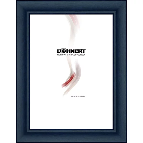 Holz Bilderrahmen Embankment 10x10 cm | Blau | Normalglas (2 mm)