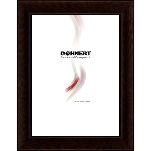 Holz Bilderrahmen Embankment 10x10 cm | Wenge | Normalglas (2 mm)