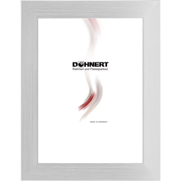Holz Bilderrahmen Barnet 10x10 cm | Silber | Normalglas (2 mm)