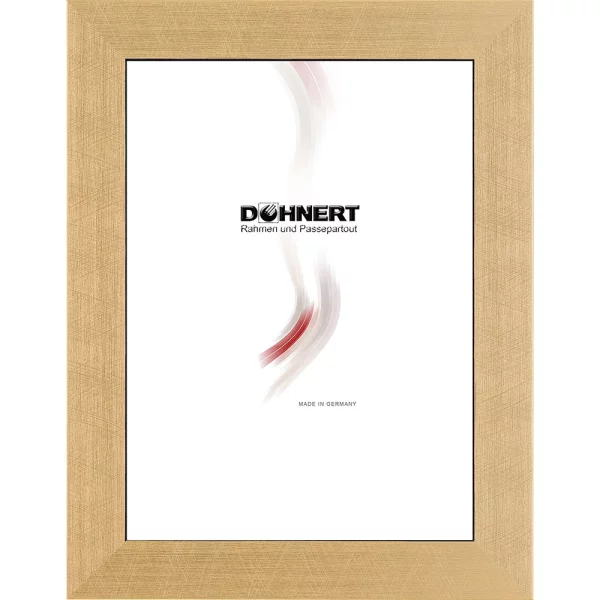 Cadre en bois sur mesure Barnet or | verre standard (2 mm)