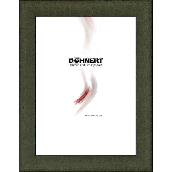 Holz Bilderrahmen Zuschnitt Binfield Grün | Normalglas (2 mm)