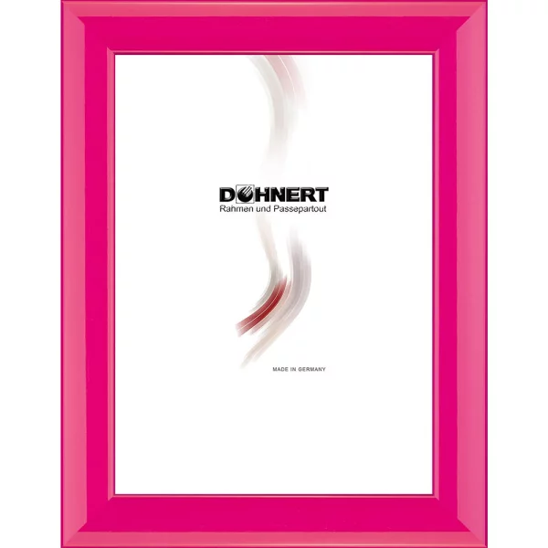 Holz Bilderrahmen Alexandra 10x10 cm | Pink | Normalglas (2 mm)