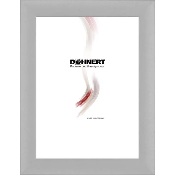 Cadre en bois sur mesure Alexandra argent | verre standard (2 mm)