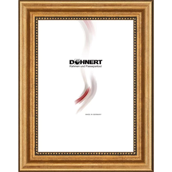 Cadre baroque sur mesure Goldhawk Road or | verre standard (2 mm)