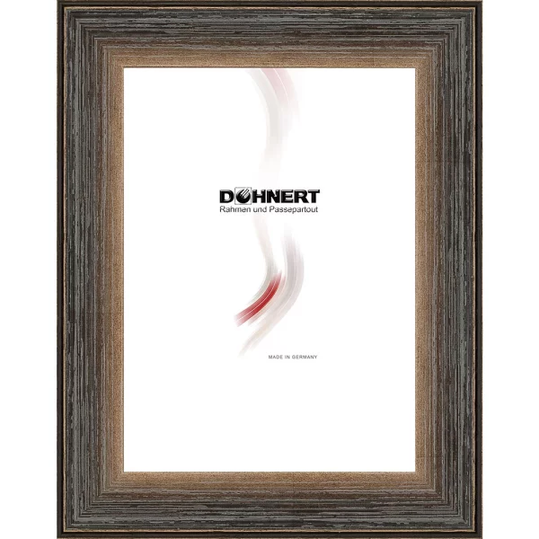 Holz Bilderrahmen High Barnet 10x10 cm | Braun | Normalglas (2 mm)