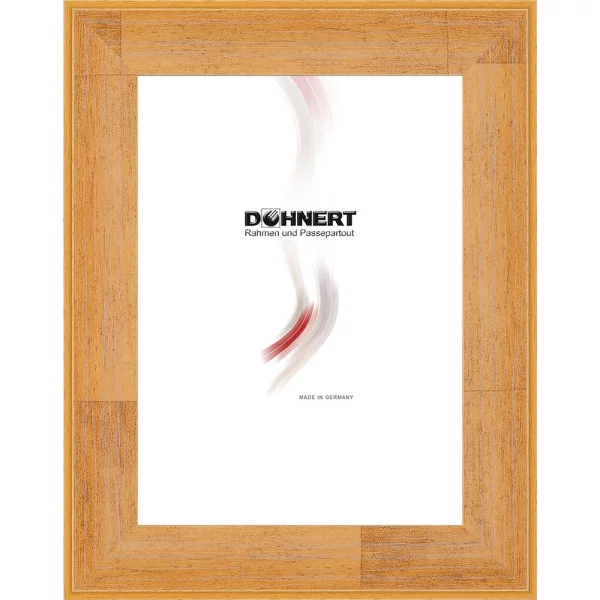 Holz Bilderrahmen High Barnet 10x10 cm | Gelb | Normalglas (2 mm)