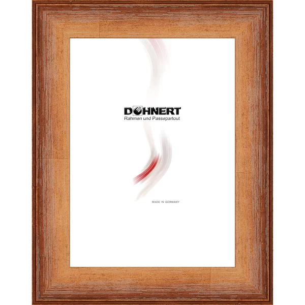 Cadre en bois sur mesure High Barnet rouge | verre standard (2 mm)
