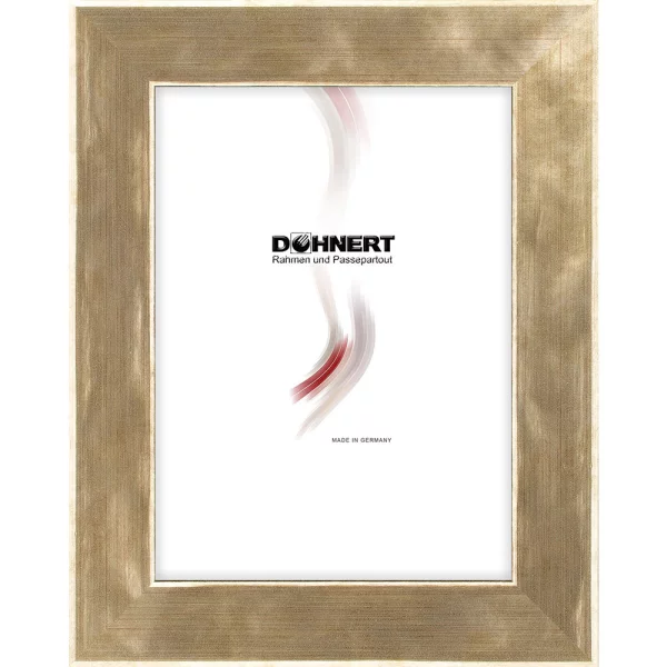 Holz Bilderrahmen Highbury 9x13 cm | Gold | Normalglas (2 mm)