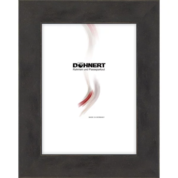Holz Bilderrahmen Highbury 9x13 cm | Schwarz | Normalglas (2 mm)