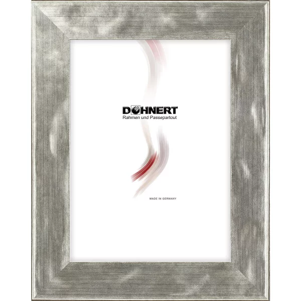 Holz Bilderrahmen Highbury 9x13 cm | Silber | Normalglas (2 mm)