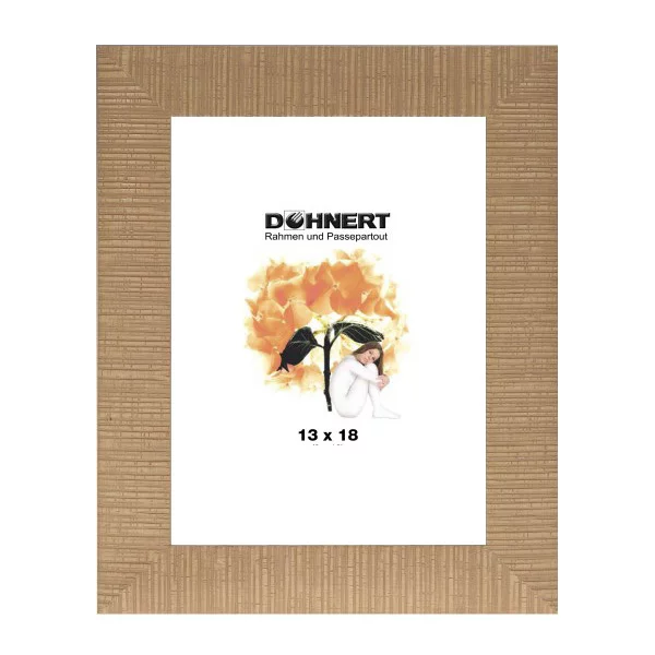 Cadre en bois sur mesure Hillingdon beige | verre standard (2 mm)