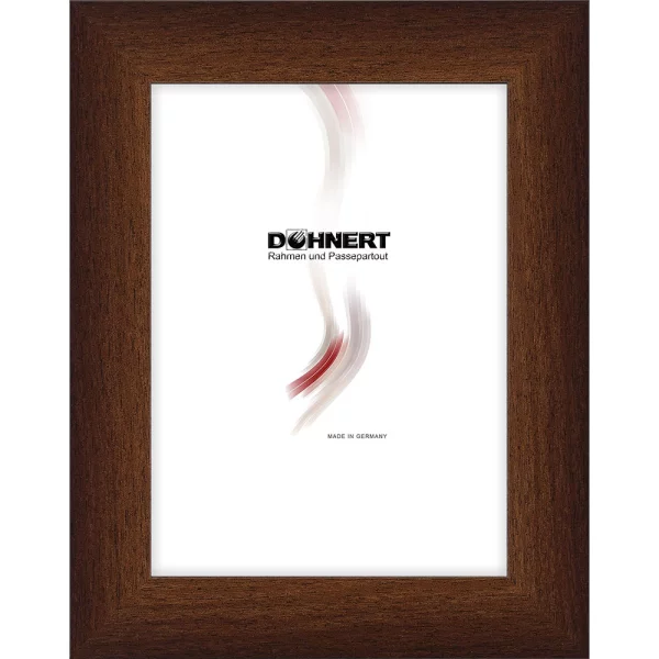 Cadre en plastique sur mesure Ickenham marron foncé marron clair dégradé | verre standard (2 mm)