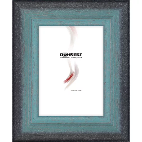 Cadre en bois Shepherds Bush 24x30 cm | bleu | verre standard (2 mm)