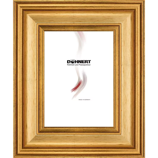 Barock Bilderrahmen Zuschnitt Southwark Gold | Normalglas (2 mm)