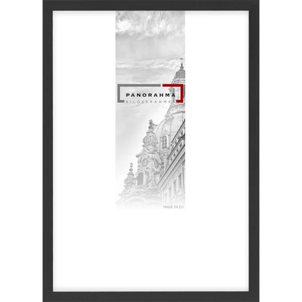 Cadre en aluminium Houston 9x13 cm | noir mat | verre standard (2 mm)