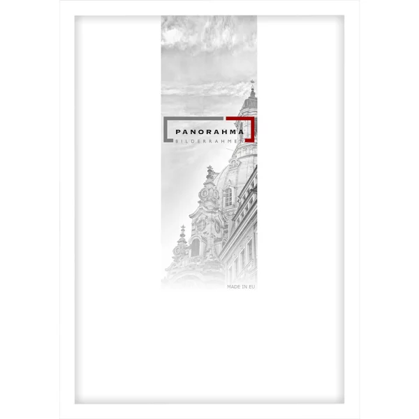 Cadre en aluminium Houston 9x13 cm | blanc mat | verre standard (2 mm)