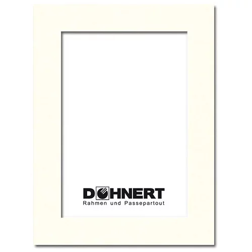 Passepartout mit individuellem Ausschnitt 30x40 cm | Elfenbein