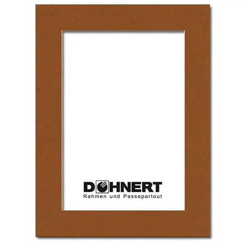 Passepartout mit individuellem Ausschnitt 30x40 cm | Haselnuss