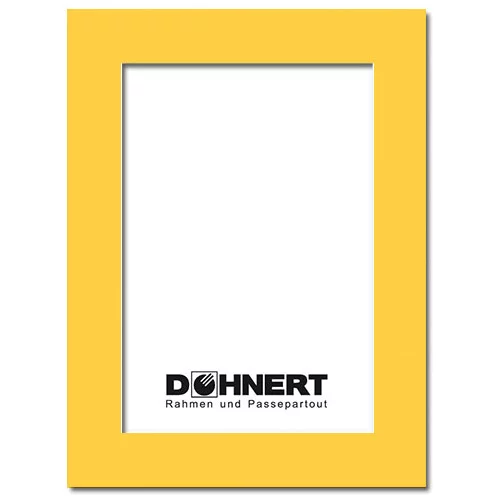 Fertig-Passepartout 20x30 cm (15x20 cm) | Maisgelb
