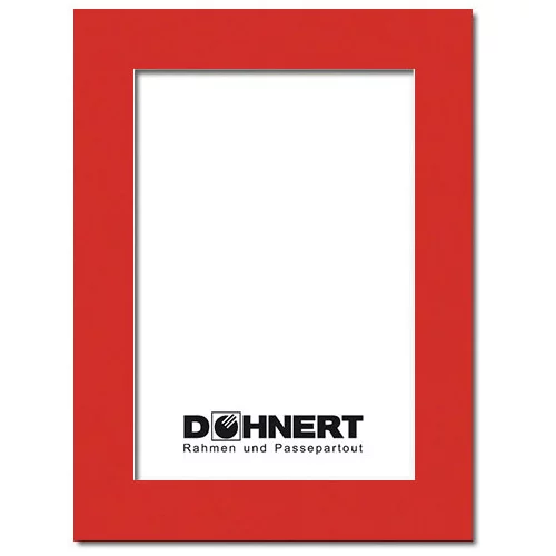Fertig-Passepartout 20x30 cm (15x20 cm) | Rot