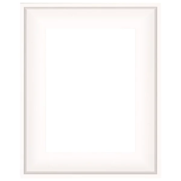 Schattenfugenrahmen Whitechapel 50x60 cm | Weiß | Leerrahmen (ohne Glas und Rückwand)