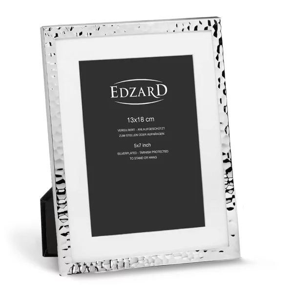 Fotorahmen Fano mit Passepartout 13x18 cm | Silber | Normalglas (2 mm)