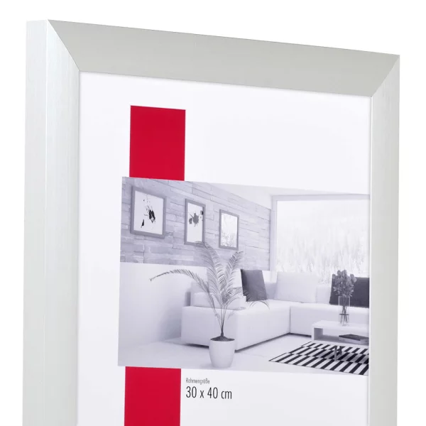 Alu-Bilderrahmen Profil S3 50x50 cm | silber matt | Normalglas (2 mm)