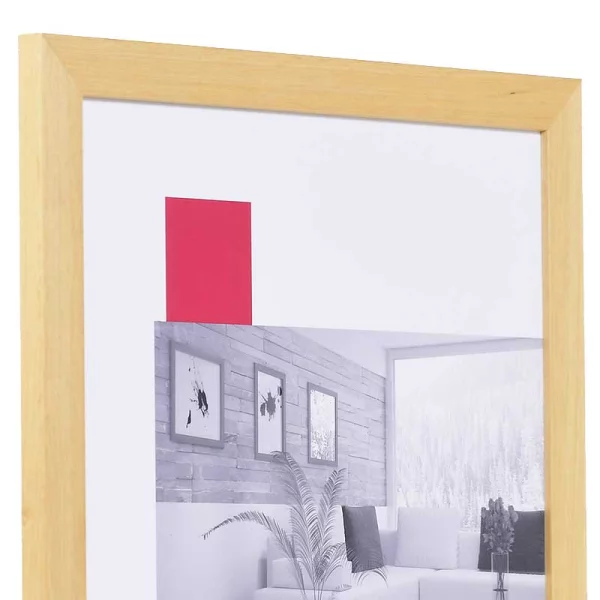 Holz-Bilderrahmen Profil Top Pro 20x20 cm | natur | Normalglas (2 mm)