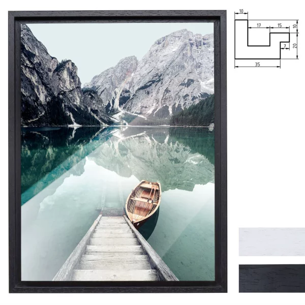 Schattenfugenrahmen für Acrylbilder, Alu Dibond und Hartschaumplatten 