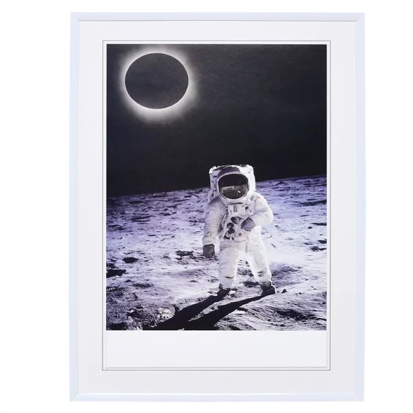 Kunststoff-Bilderrahmen Profil 1200 21x29,7 cm (A4) | weiß | Normalglas (2 mm)