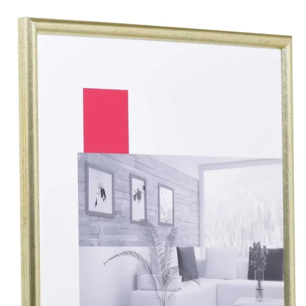 Holz-Bilderrahmen Profil 20 Maßanfertigung silber | Normalglas (2 mm)