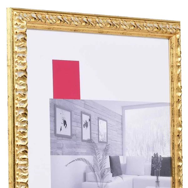 Barock-Bilderrahmen Profil 86 40x60 cm | gold | Normalglas (2 mm)