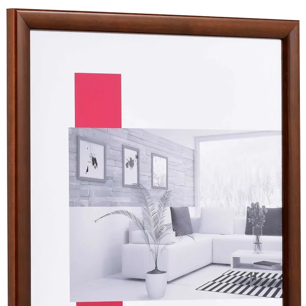 Holz-Bilderrahmen Profil 89 Maßanfertigung wenge | Normalglas (2 mm)