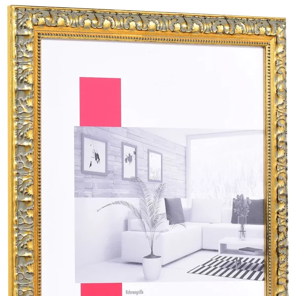 Barock-Bilderrahmen Profil 94 59,4x84,1 cm (A1) | gold | True Color Super Clear entspiegelt