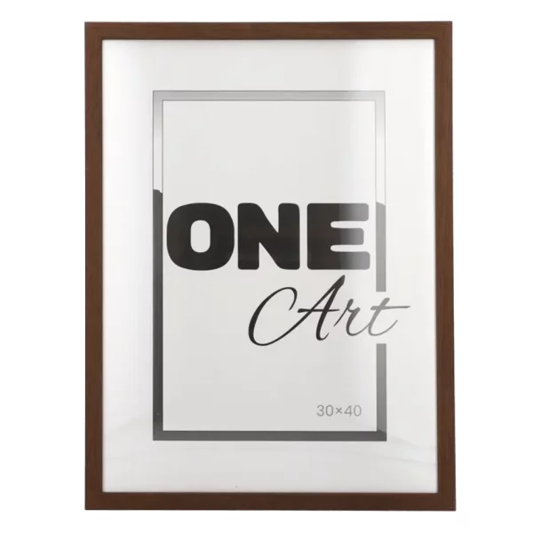 Holz-Bilderrahmen Anastasia 50x70 cm | Braun | Kunstglas (1 mm)