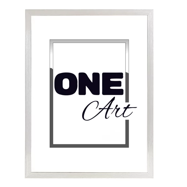 Kunststoff-Bilderrahmen Elisabella 10x15 cm | Silber | Kunstglas (1 mm)