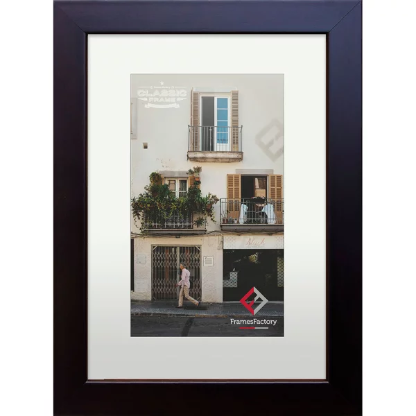 Holz-Bilderrahmen POP 50x70 cm | Wenge | Kunstglas (1 mm)