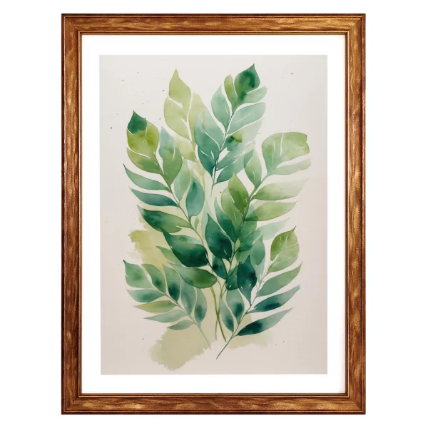 Holz-Bilderrahmen Wanda 50x70 cm | Gold matt | Kunstglas (1 mm)