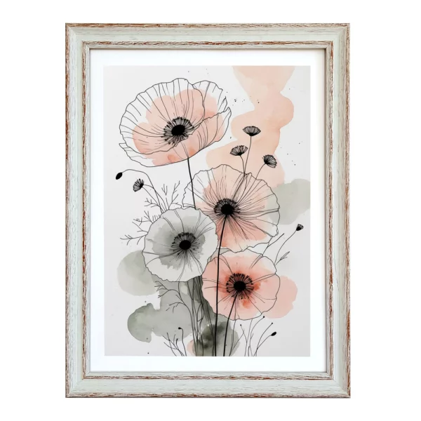 Holz-Bilderrahmen Pavel 10x15 cm | Weiß | Kunstglas (1 mm)