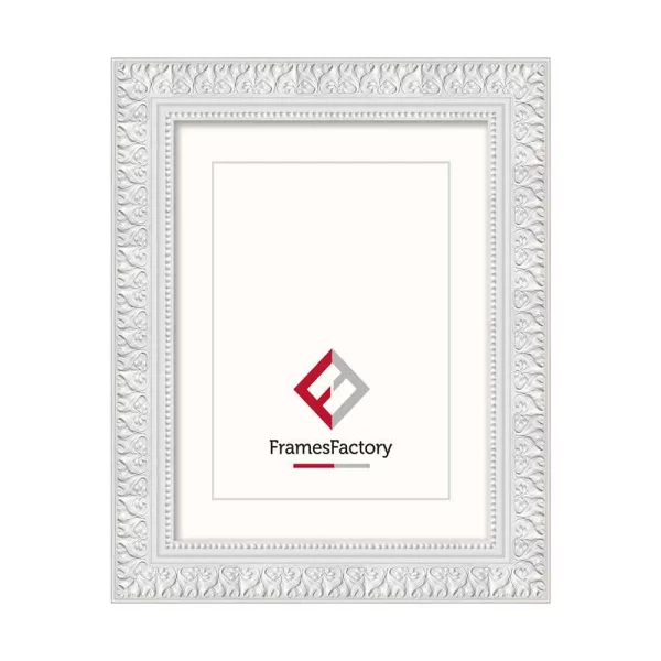Cadre baroque Maria 15x20 cm | blanc | verre synthétique (1 mm)