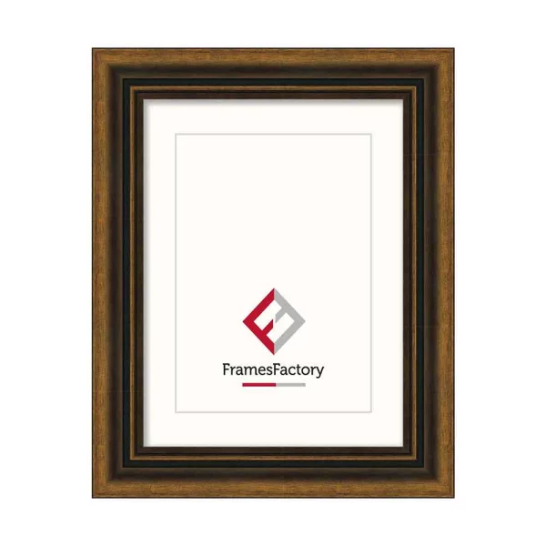 Barock Bilderrahmen Elwira 24x30 cm | kupfer | Kunstglas (1 mm)