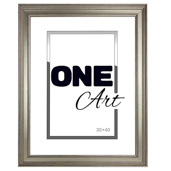 Kunststoffrahmen Zielnik 10x15 cm | Silber | Kunstglas (1 mm)