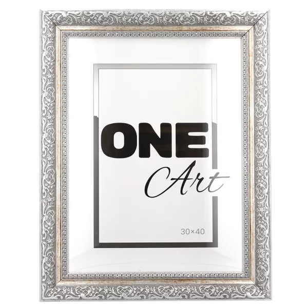 Kunststoffrahmen Boruta 10x15 cm | Silber | Kunstglas (1 mm)