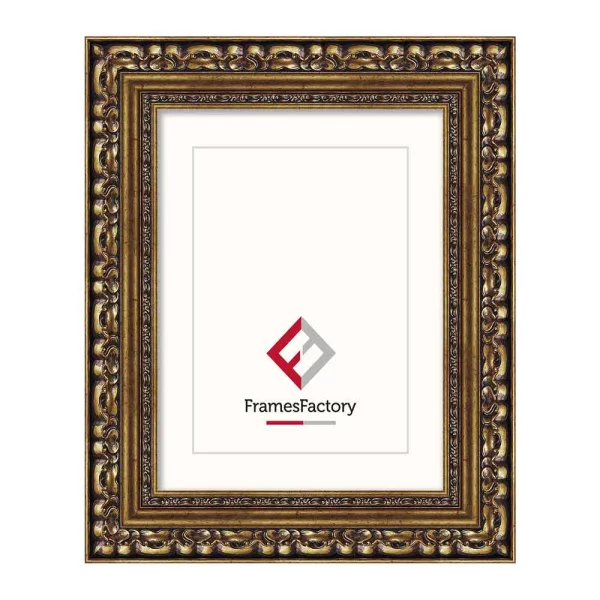 Barock Bilderrahmen Josephine 15x20 cm | gold | Kunstglas (1 mm)